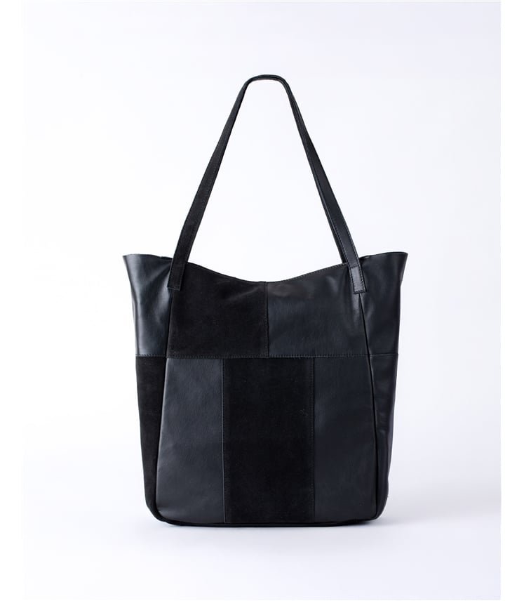 Tarn Hows Leather and Suede Tote Bag