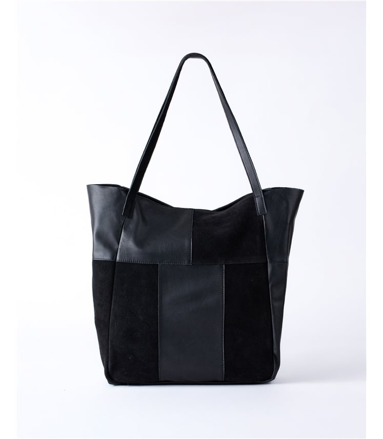 Tarn Hows Leather and Suede Tote Bag
