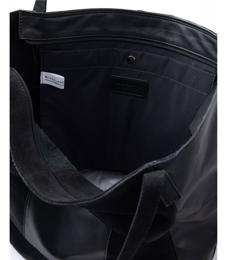 Tarn Hows Leather and Suede Tote Bag