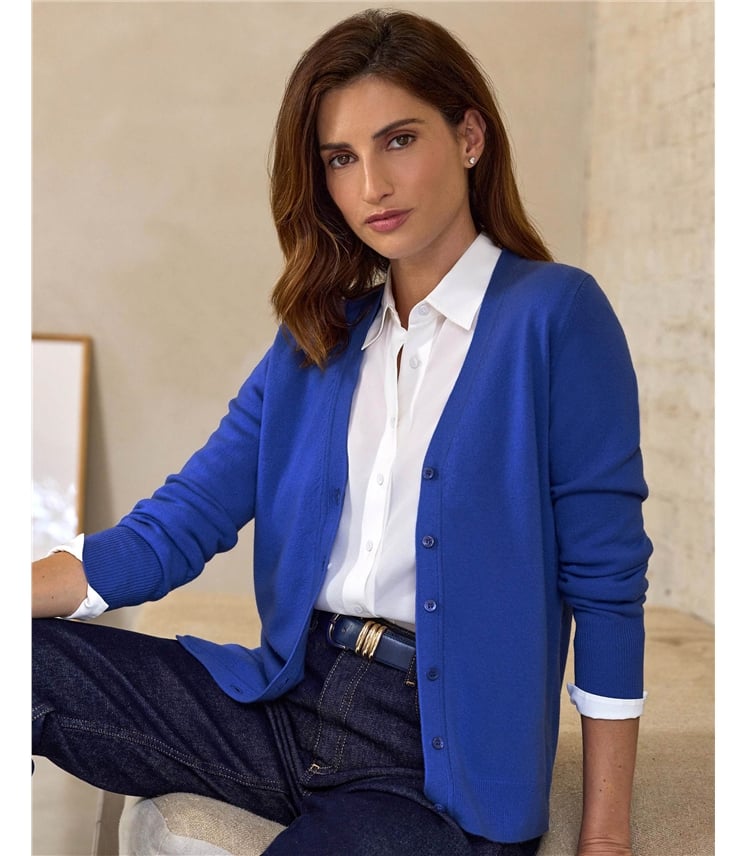 Cashmere V Neck Cardigan