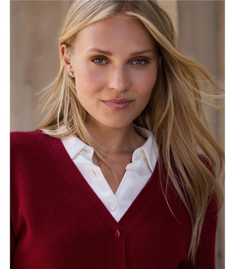 Cashmere V Neck Cardigan