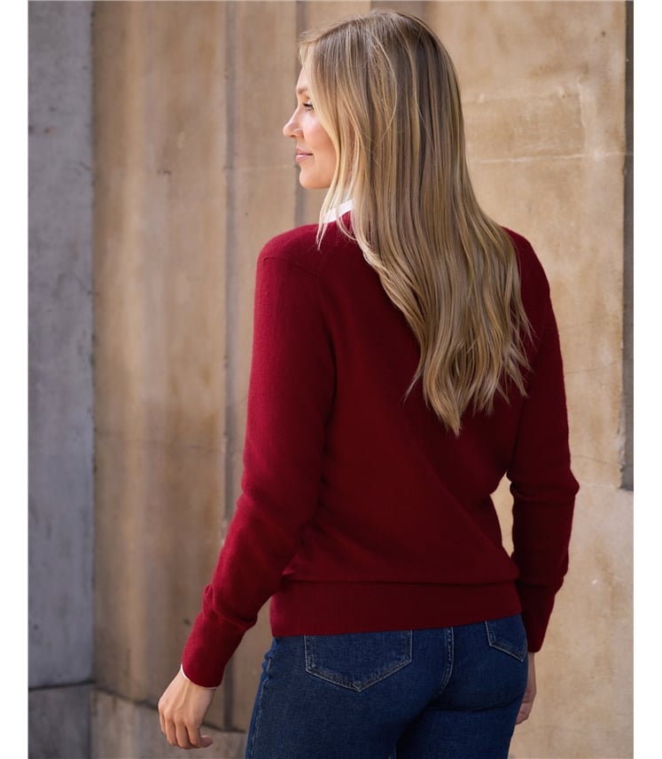 Cashmere V Neck Cardigan