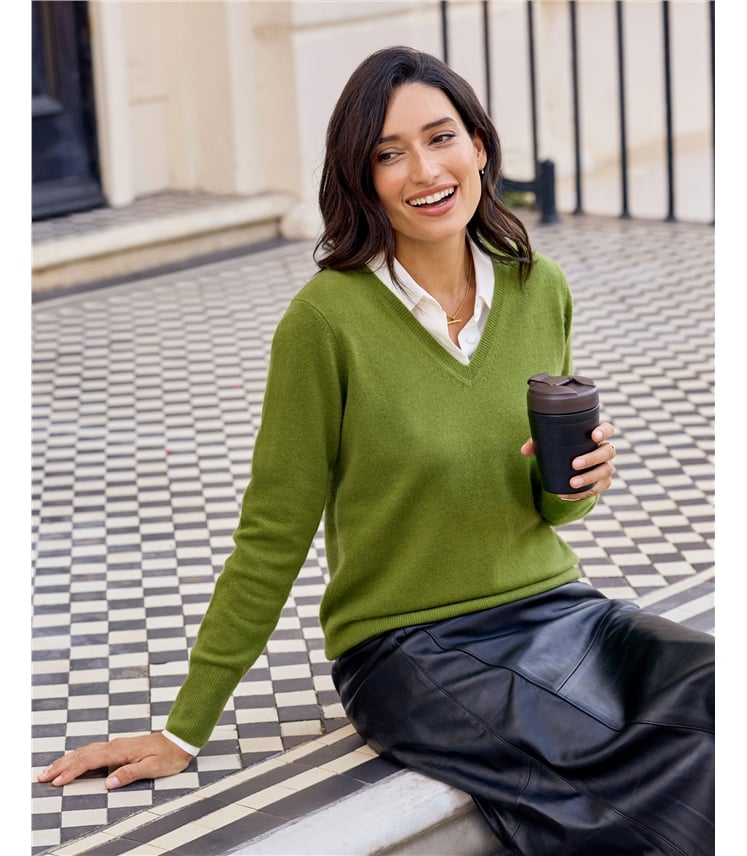Cashmere V Neck Sweater