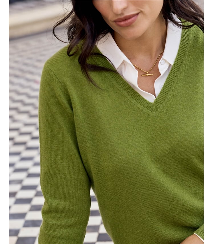 Cashmere V Neck Sweater