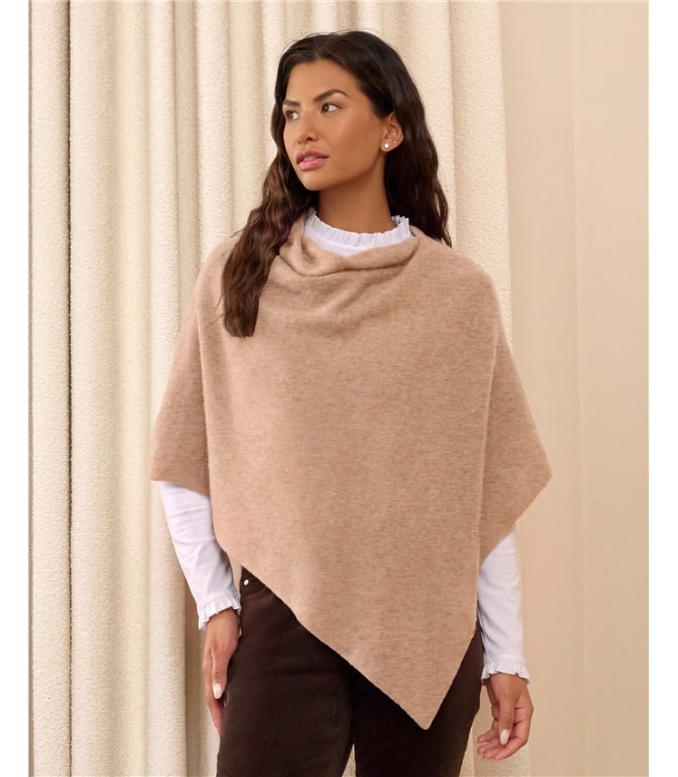 Organic Cashmere Gassato Poncho