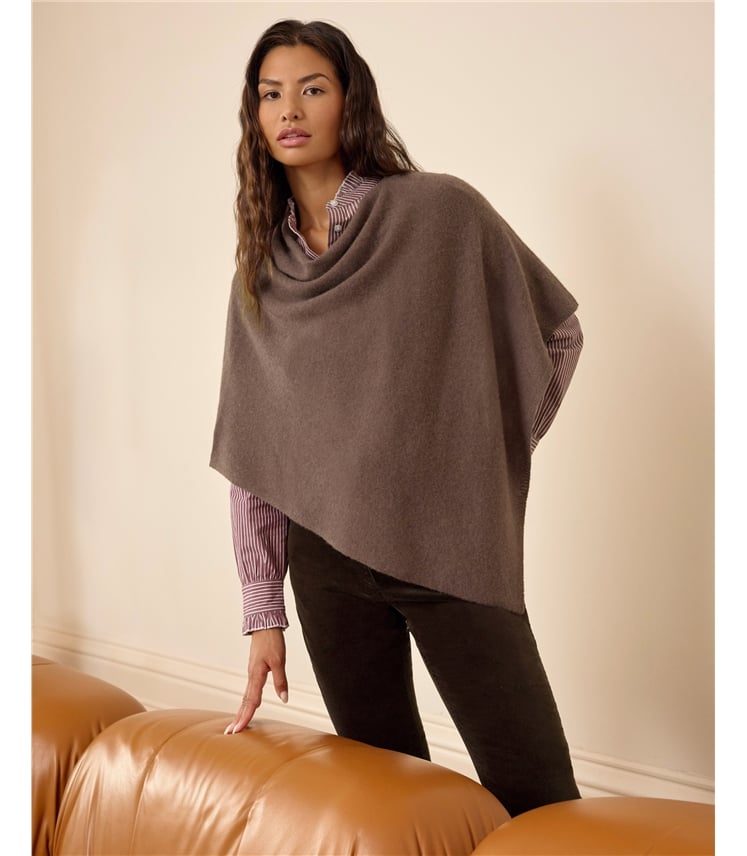 Organic Cashmere Gassato Poncho
