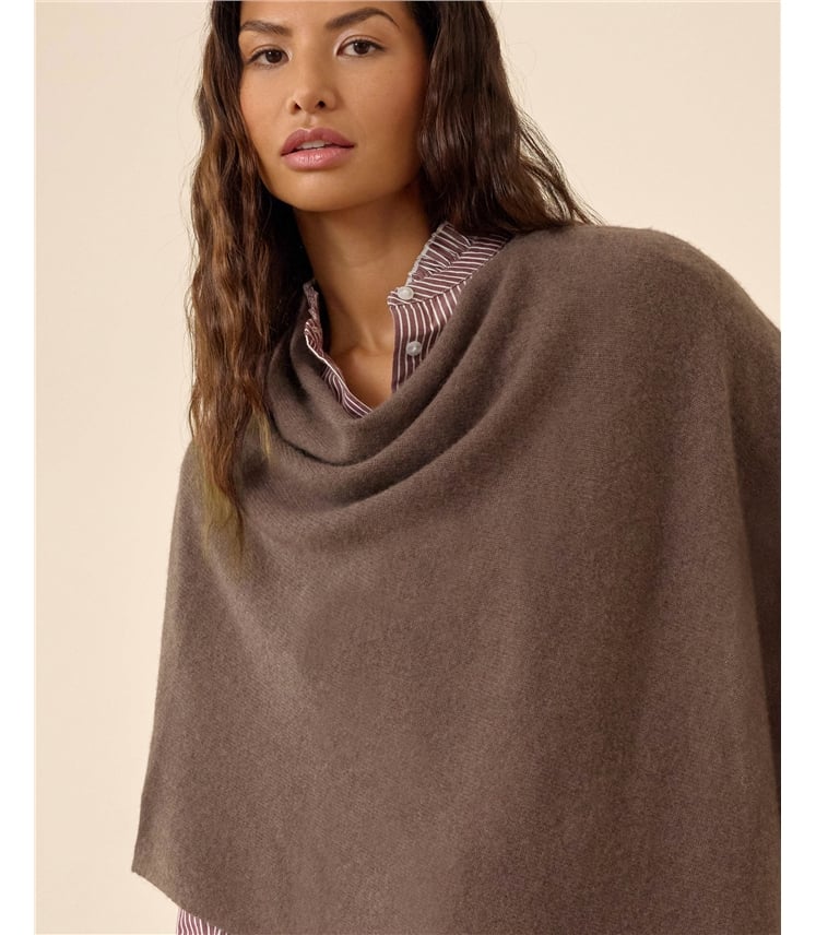 Organic Cashmere Gassato Poncho