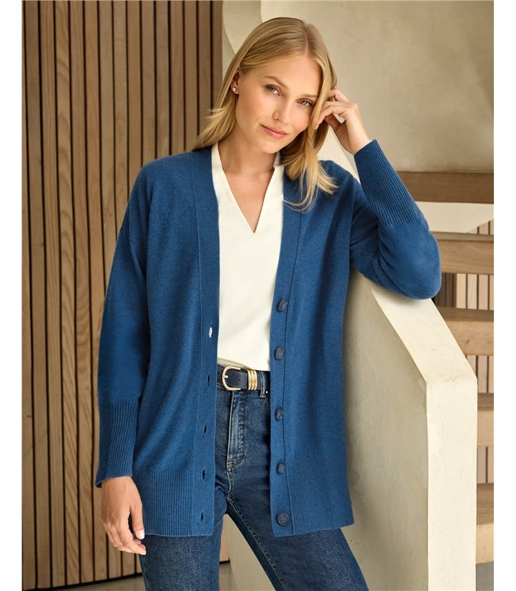 Pure Cashmere Boyfriend Cardigan