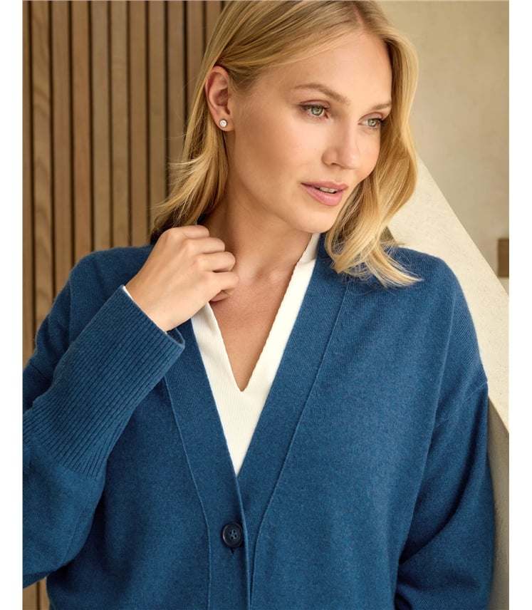 Pure Cashmere Boyfriend Cardigan