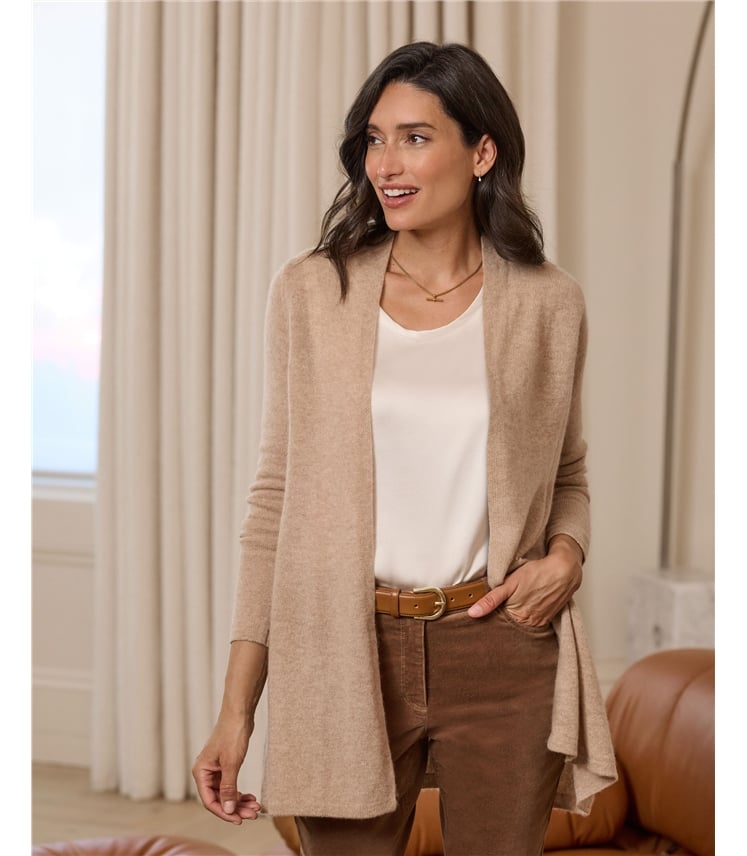 Gassato Lightweight Cashmere Swing Cardigan