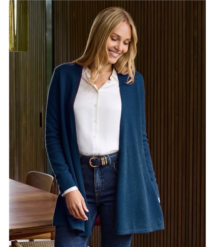 Gassato Lightweight Cashmere Swing Cardigan