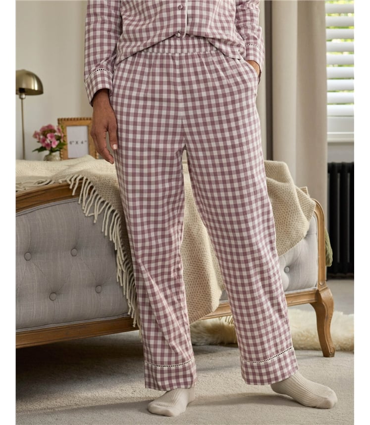 Woven Cotton Long PJ Bottom