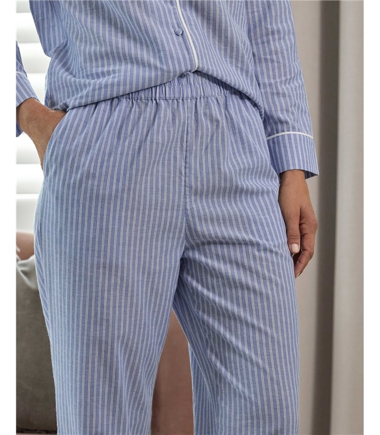 Woven Cotton Long PJ Bottom