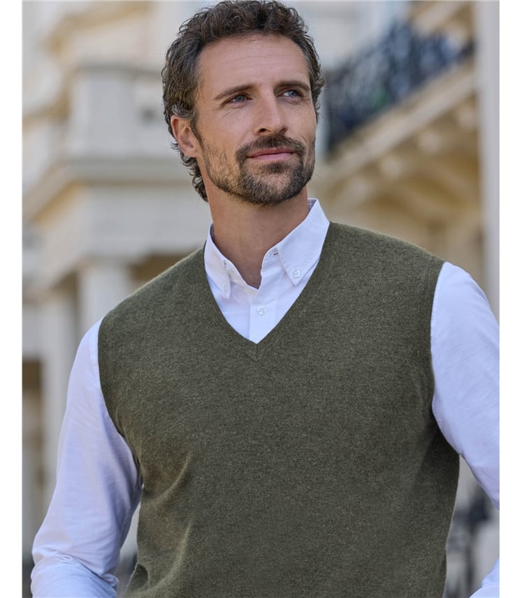 Mens Cashmere Slipover