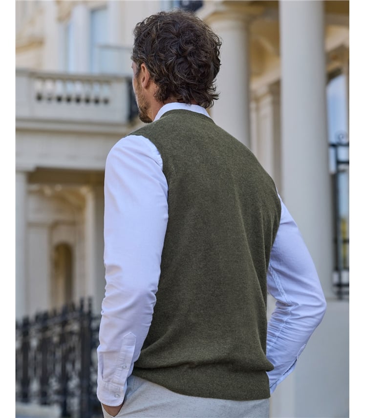 Mens Cashmere Slipover