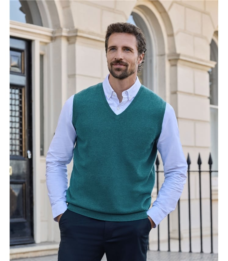 Mens Cashmere Slipover
