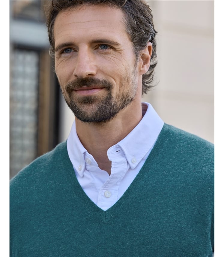 Mens Cashmere Slipover