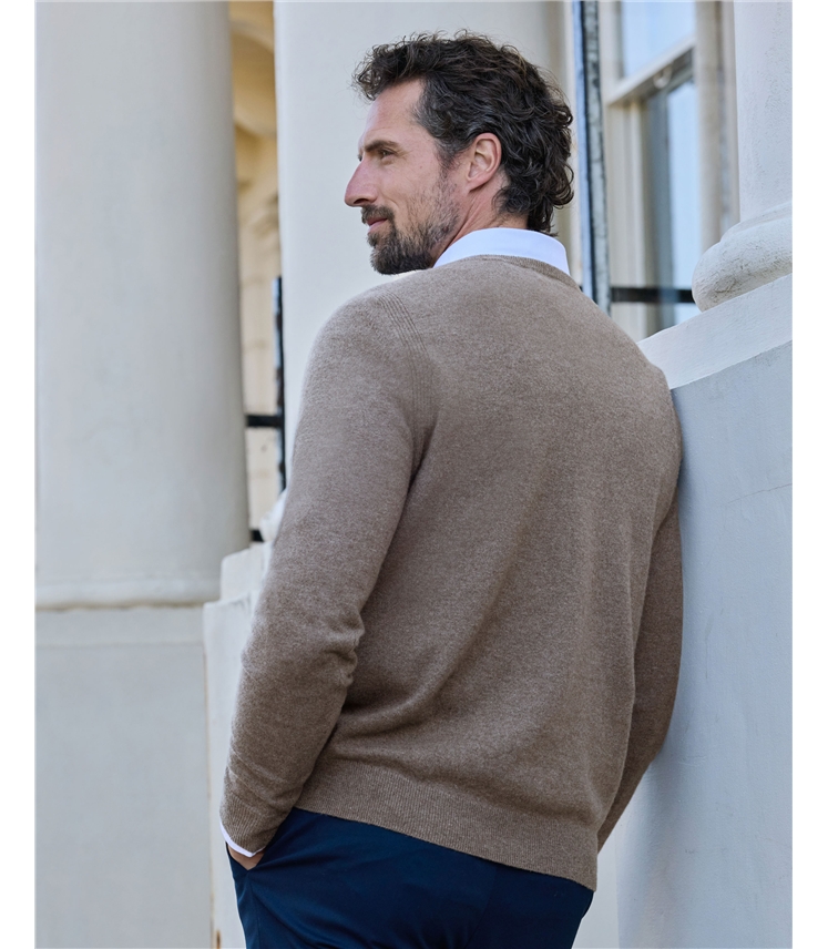 Mens Cashmere V Sweater