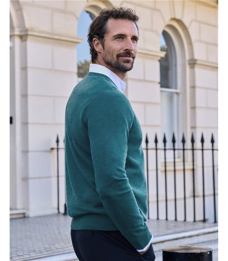 Mens Cashmere V Sweater