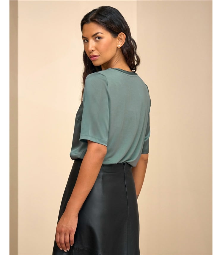 Silk Front T Shirt