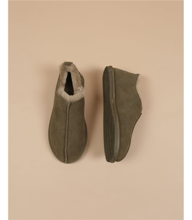 Mens Suede & Sheepskin Short Boot