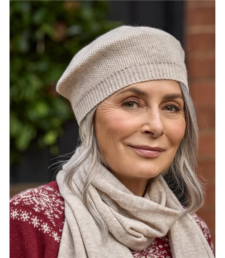 Cashmere Merino Beret