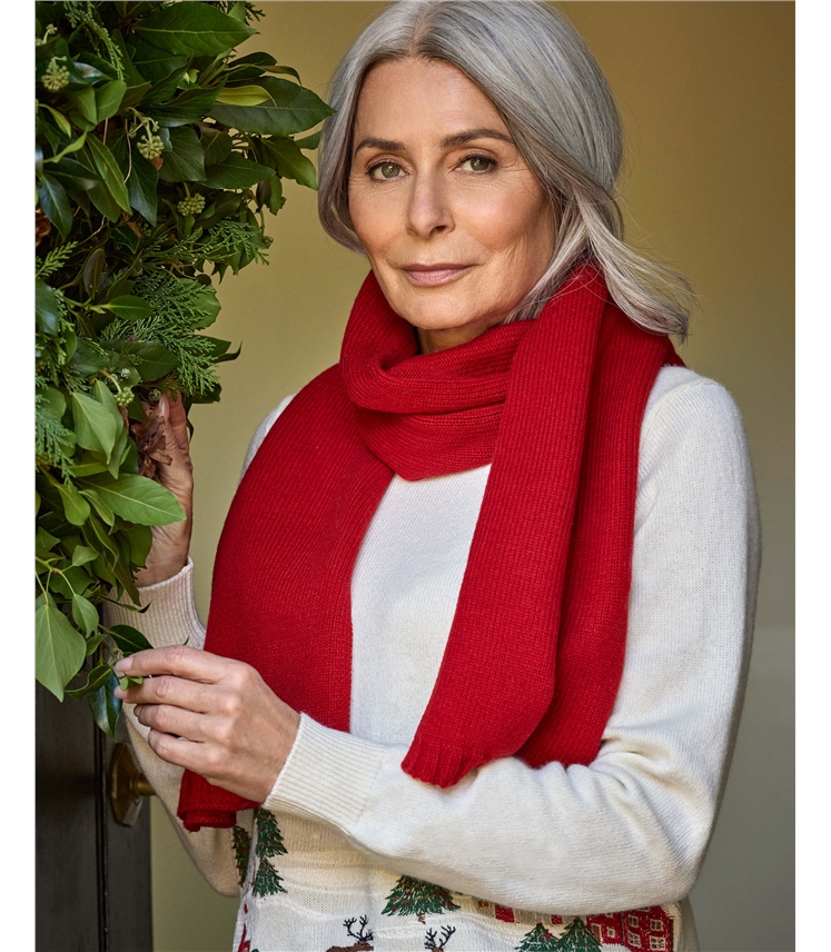 Womens Essential Lambswool Scarf