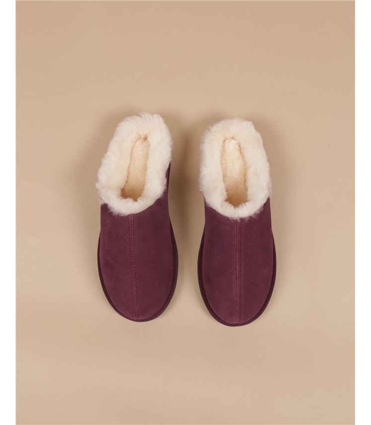 Suede & Sheepskin Mule