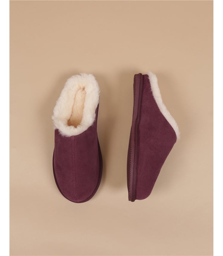 Suede & Sheepskin Mule