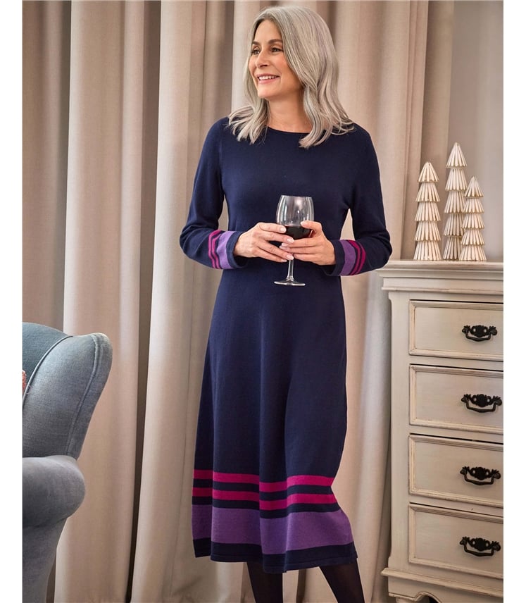 ColourBlock Hem Dress