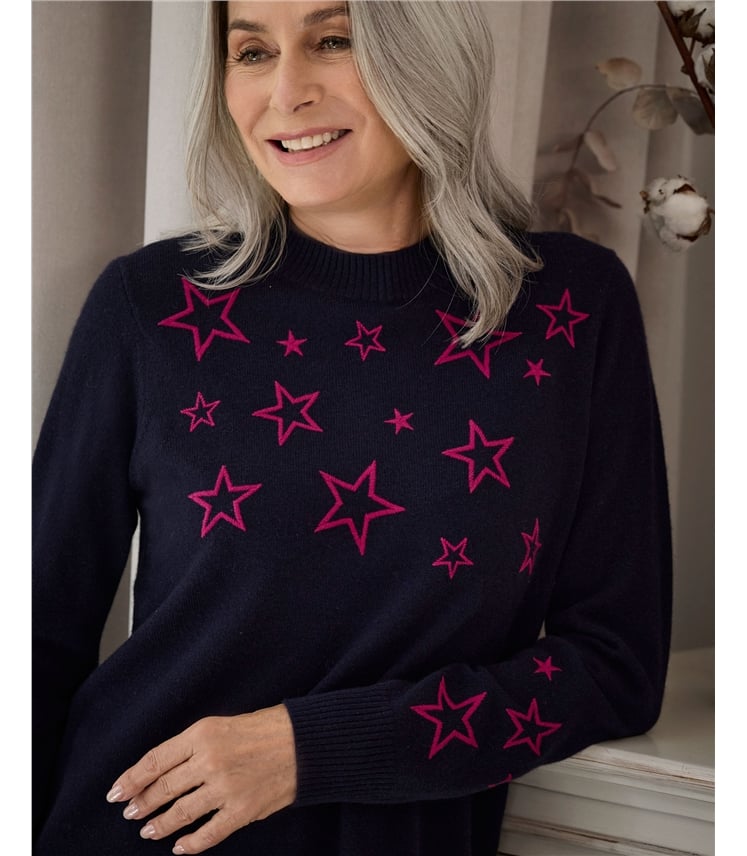 Star Embroidered Jumper