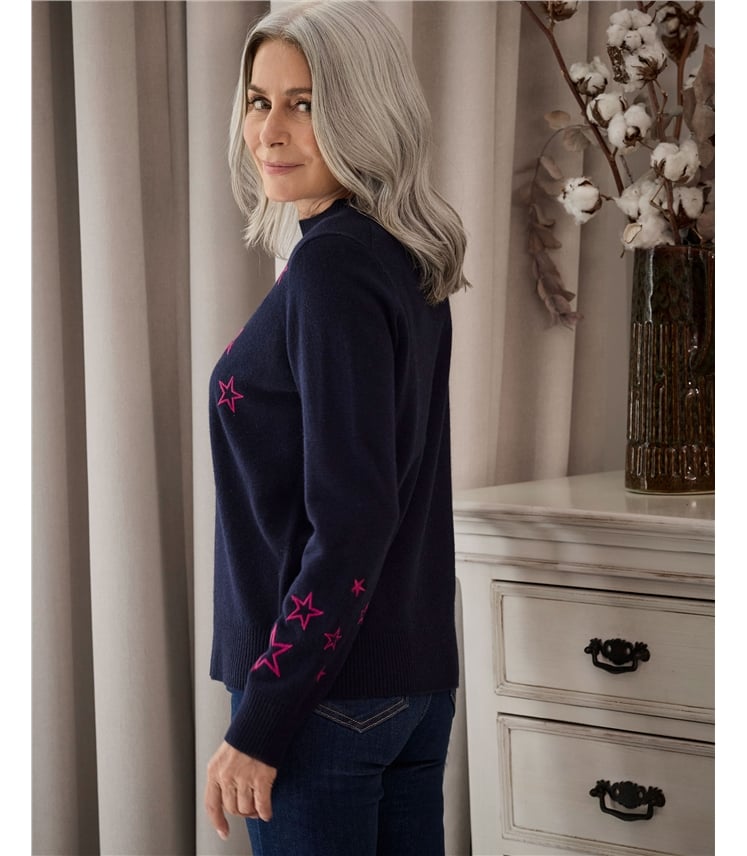 Star Embroidered Jumper