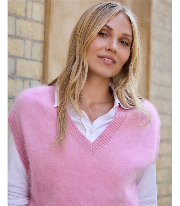 Brushed Wool Cashmere Tank