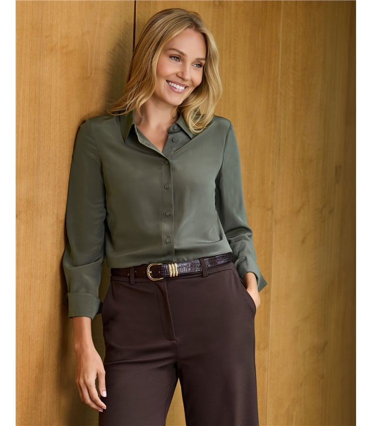 Pure Washed Silk Shirt