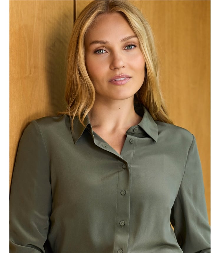 Pure Washed Silk Shirt