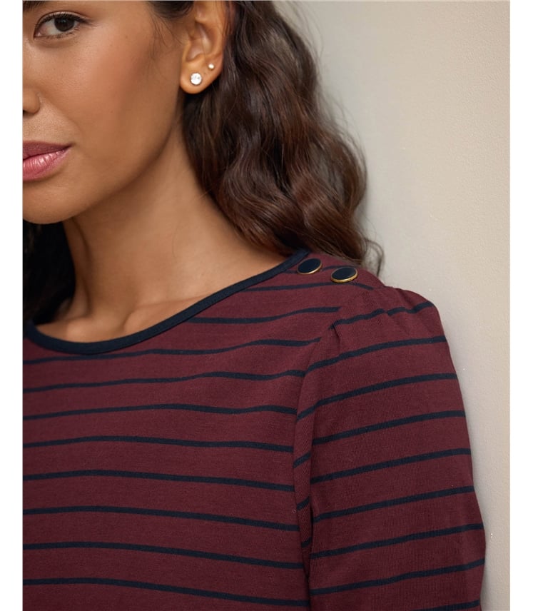 Button Long Sleeve Tee