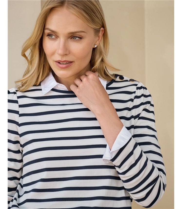 Button Long Sleeve Tee
