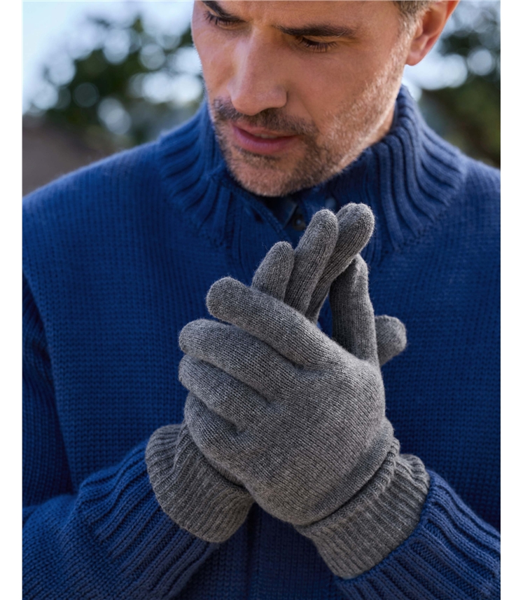 Mens Cashmere Merino Gloves