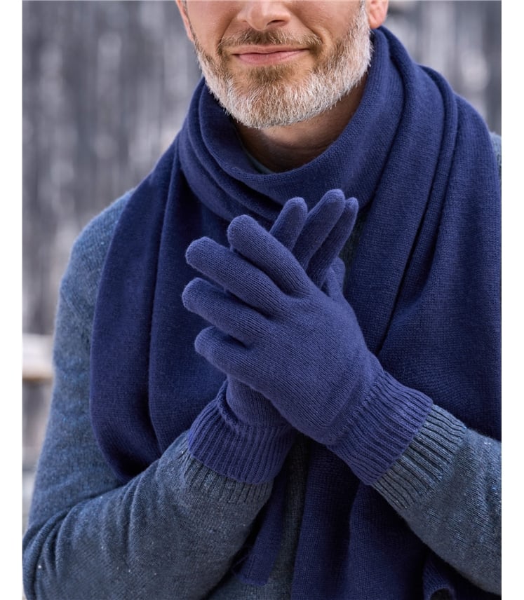 Mens Cashmere Merino Gloves