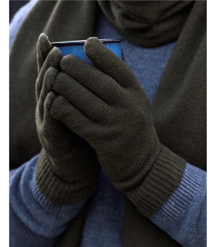 Mens Cashmere Merino Gloves