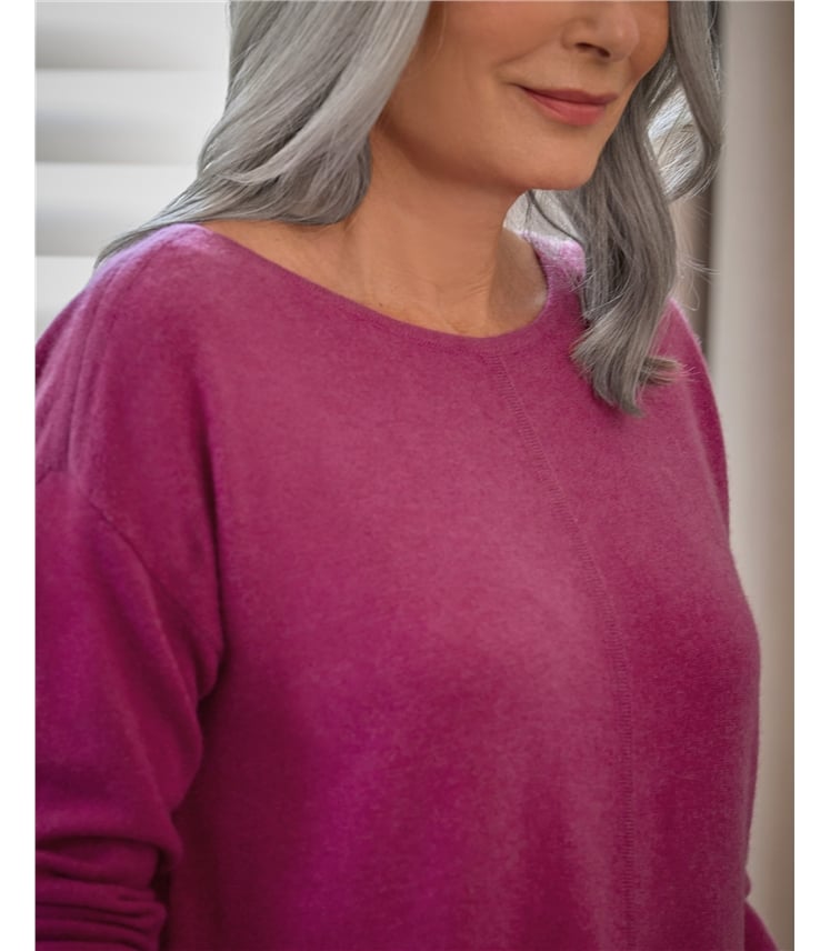 Luxurious Cashmere Boat Neck Jumper
