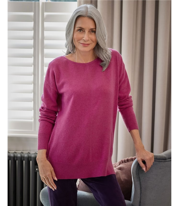 Luxurious Cashmere Boat Neck Jumper