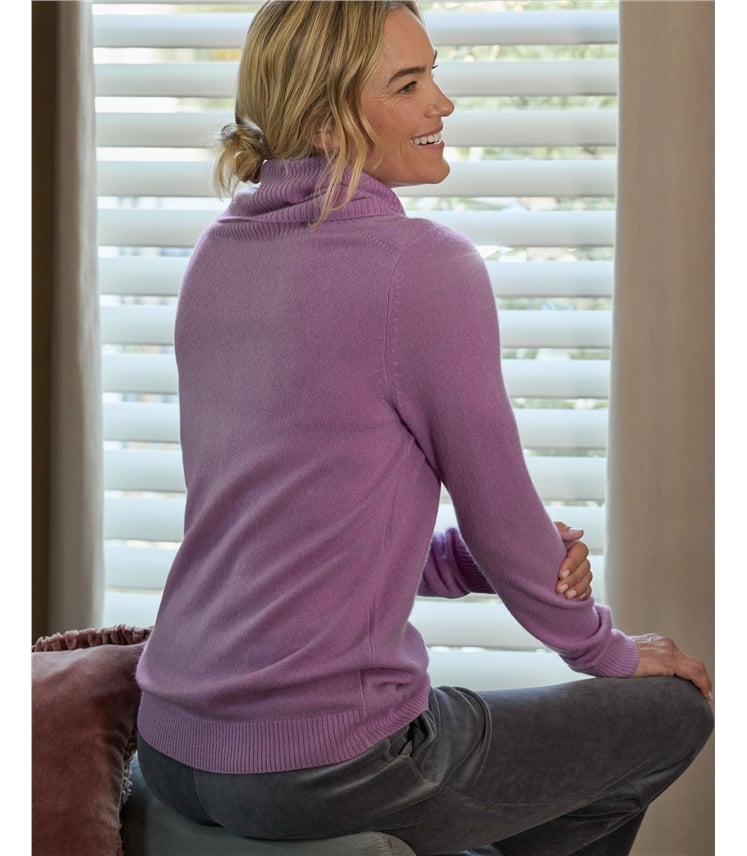 Pure Cashmere Cowl Neck Jumper