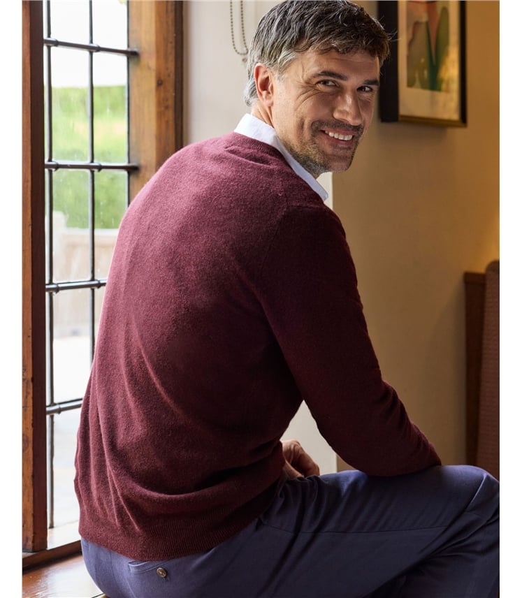 Pure Cashmere V Neck Jumper