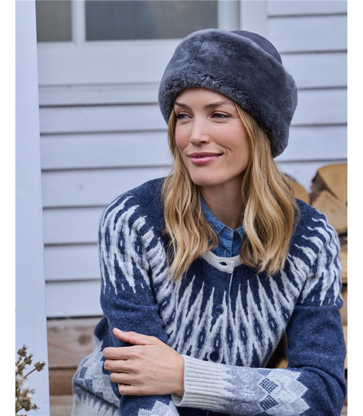 Sheepskin Lined Round Hat