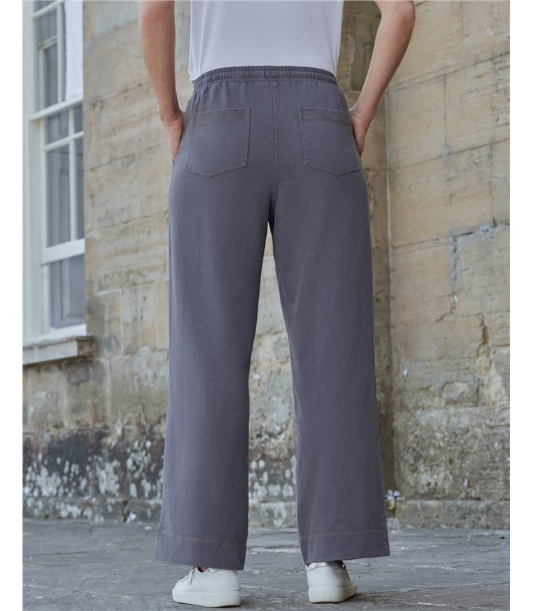 Soft Denim Jersey Trousers