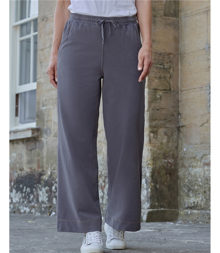 Soft Denim Jersey Trousers