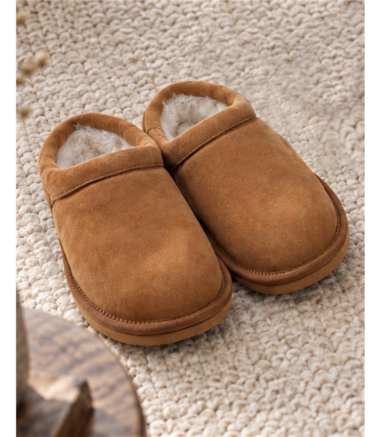 Womens Sheepskin Slip On Mule