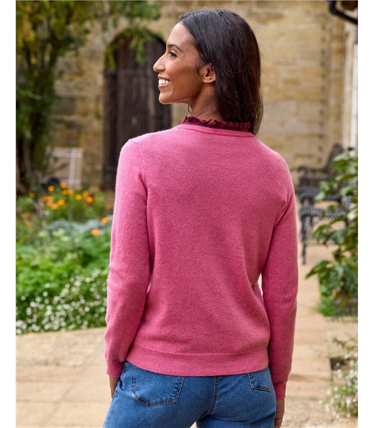 Cashmere and Merino Crew Neck Knitted Jumper