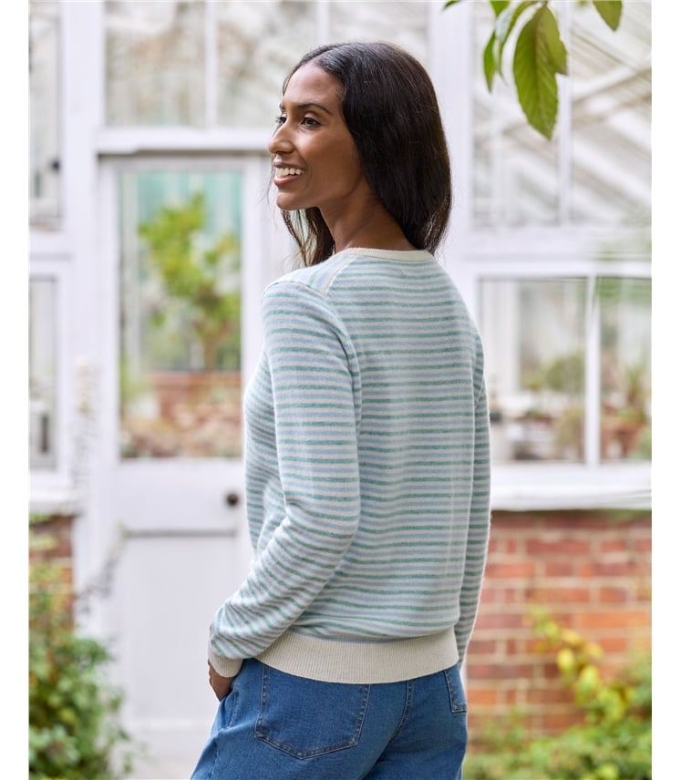 Cashmere and Merino Crew Neck Knitted Jumper